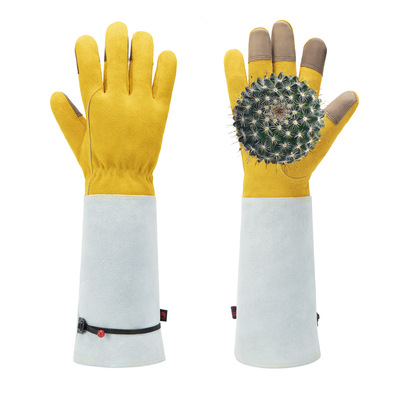 cowhide gardening glove have more cash than can be accounted for Stab prevention Pest control Welder currency Labor insurance glove protect gardens glove