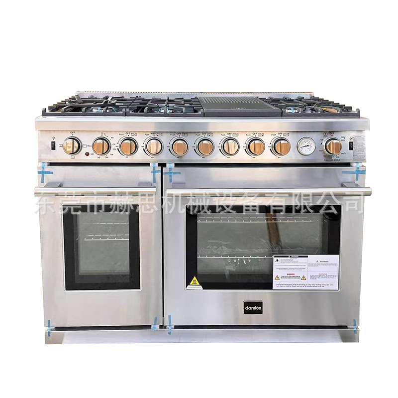 48Inch Double Door Conjoined Oven with Baking Pan 220V Voltage Exported to Europe, America and Africa in English