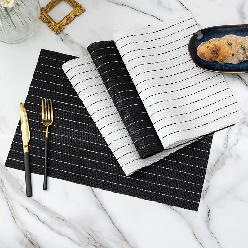 White modern and minimalistic waterproof table mat PVC, wholesale