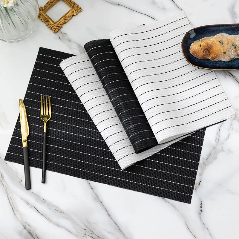 White modern and minimalistic waterproof table mat PVC, wholesale