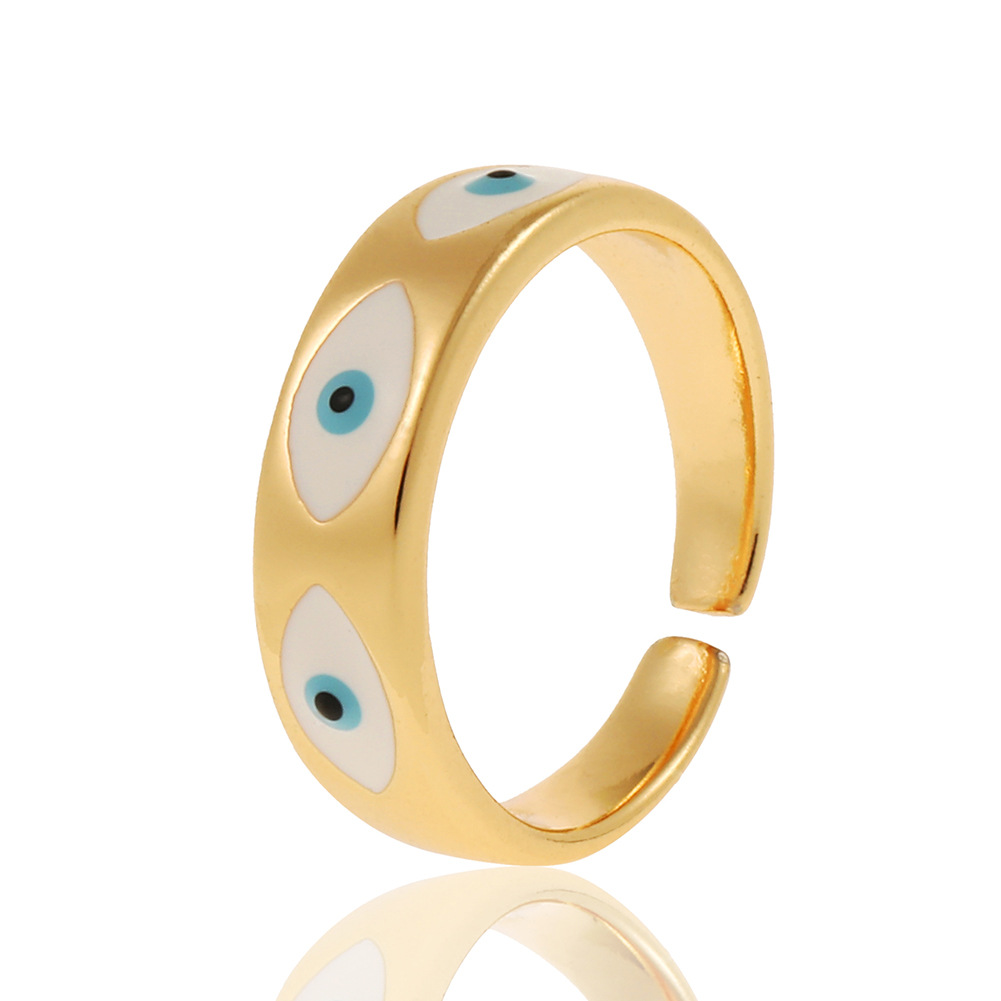 Fashion Devilu0027S Eye Copper Open Ring Copper Rings