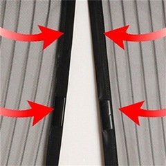 防蚊糸のれん夏防ハエ家庭用網戸磁気のれん図暗号化全磁気条自己吸引磁石ドア蚊帳