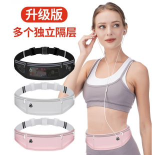 Outdoor Running Lightweight Sports Waist Bag Men's and Women's Waterproof Running Mobile Phone Bag Multifunctional Fashion Fitness Equipment Bag