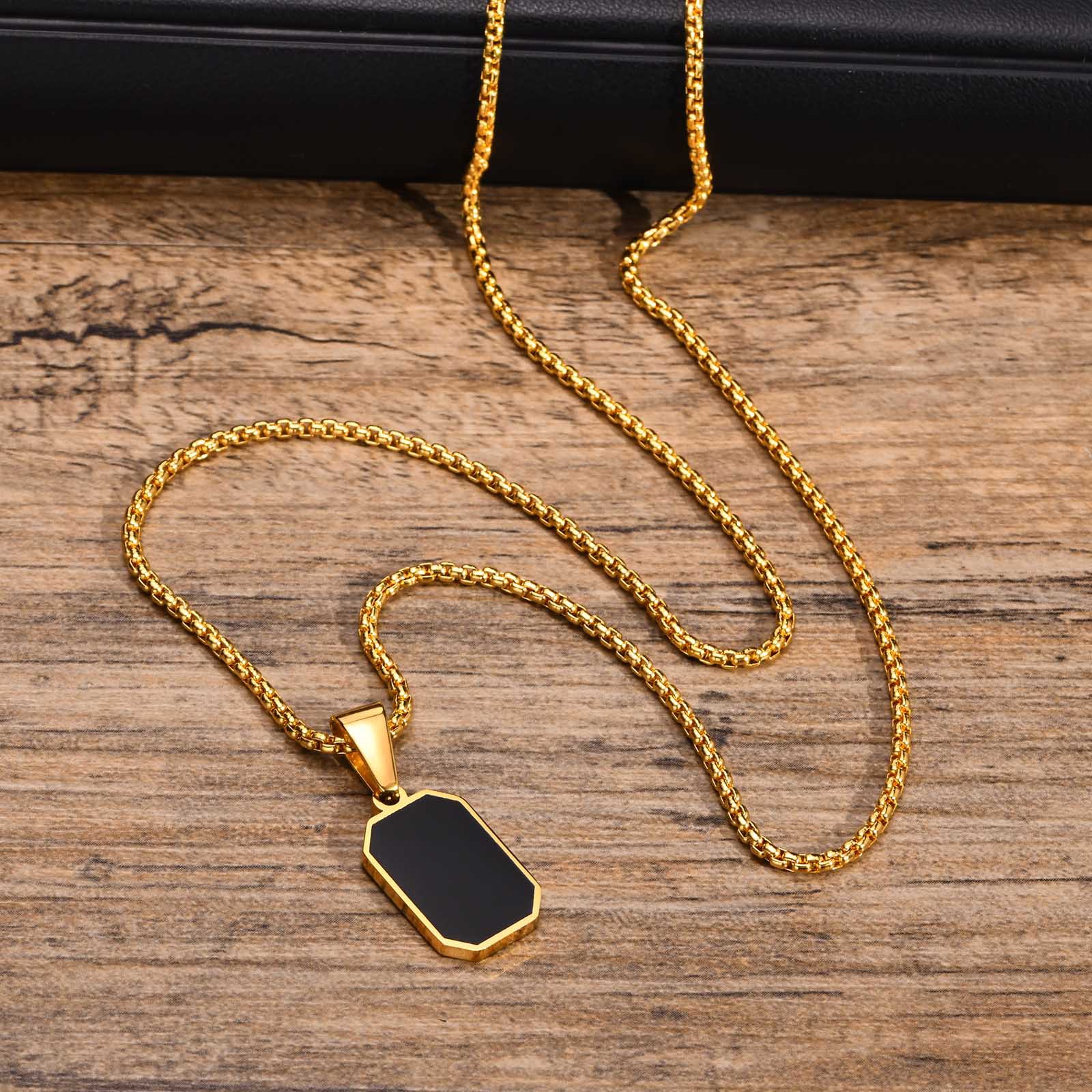 Simple Style Geometric Stainless Steel Polishing Women's Pendant Necklace display picture 11