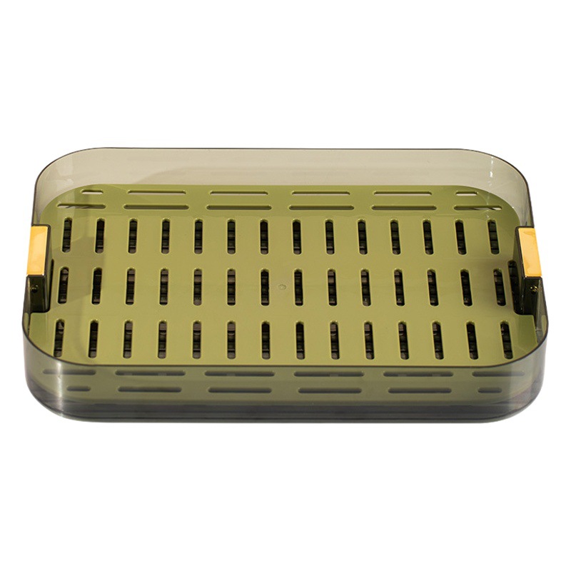 La luz de lujo bandeja de té taza de té bandeja rectangular moderno pequeño sala de estar almacenamiento de agua plástico taza de agua drenaje bandeja hogar