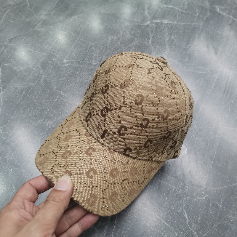 Cappellino da baseball jacquard lettera diamante cappello sole_voghion.com