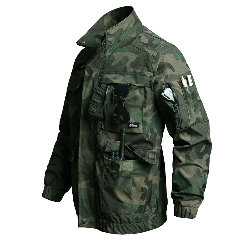 Tactical Camouflage Uniform Set - Durable Military Workwear For Men, Outdoor Training & Field Operations (Multiple Colors & Sizes Available)_voghion.com