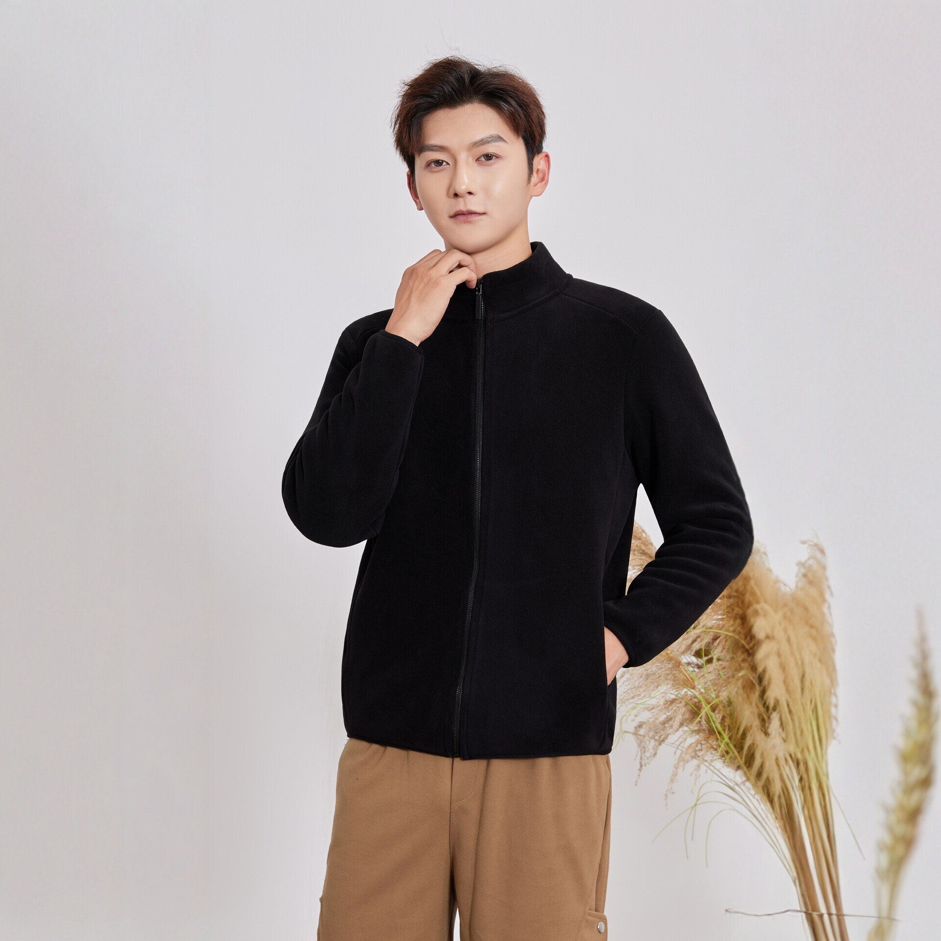 Fall/Winter 2026 New Fleece Jacket for Men and Women, Teddy Fleece Stand Collar Long Sleeve Coat, Warm Outdoor Casual Couple's Style