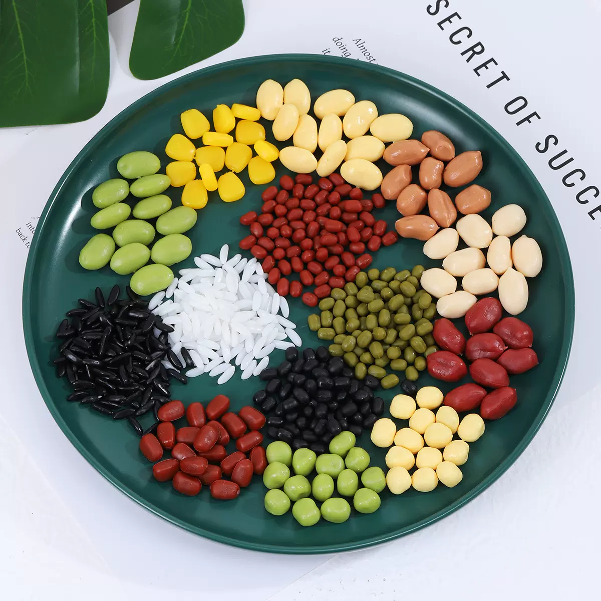 pvc仿真五谷杂粮道具仿真玉米大豆食玩模型干果花生仁黄豆大米