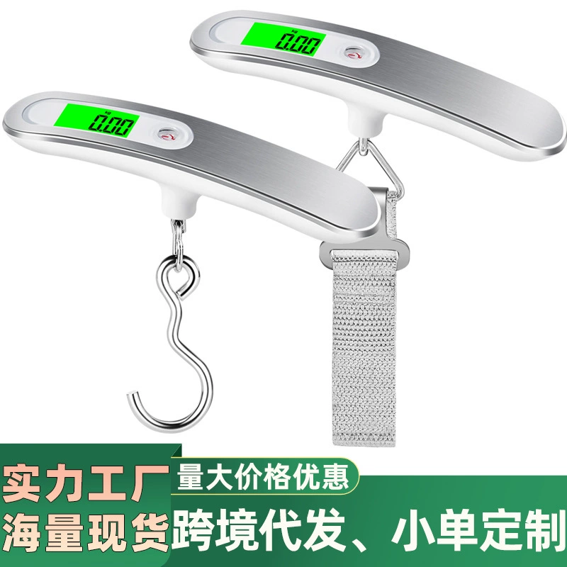 Цифровые весы для ручной клади из нержавеющей стали, экспресс-цифровые весы, цифровые весы для багажа, 50 кг, в наличии