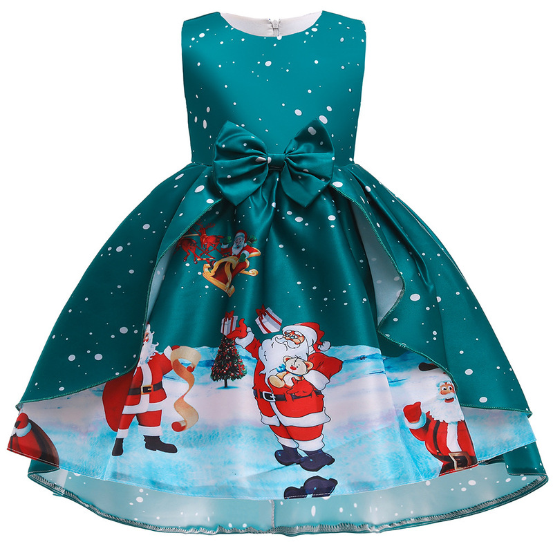 女の子クリスマスドレスクリスマスドレスパーティーコスチューム子供cosサンタクロースコスチュームプリンセスドレス|undefined