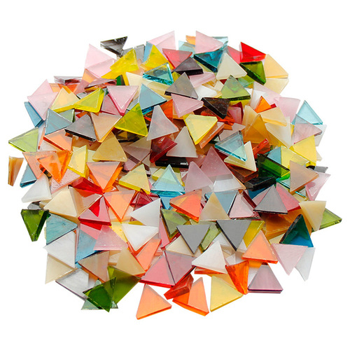 1kg triangular mica sheet mosaic handmade diy stained glass church Tiffany candlestick Turkish lamp