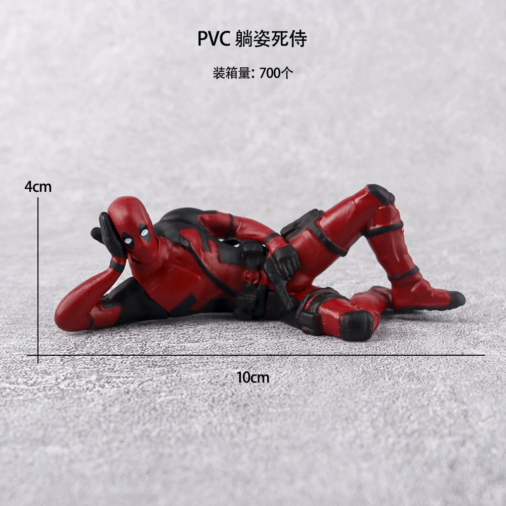 Союзом мести Мини Дэдпул качает приводы Creative Car Doll Blind Gacha Sitting Deadpool Desktop Swatings