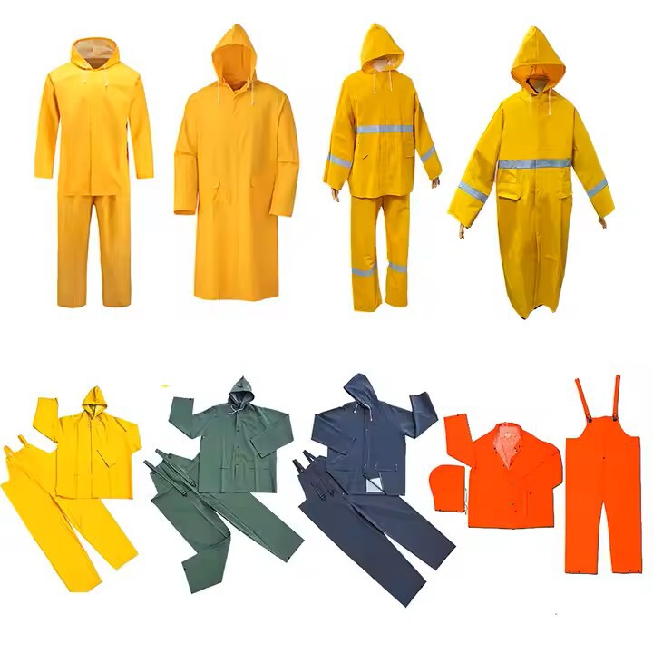 Foreign trade cross-border Amazon rainstorm outdoor umbrella raincoat suit split raincoat yellow outdoor riding wholesale