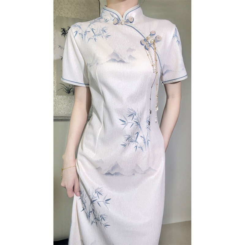 Traditional Chinese Style Improved Cheongsam Women's Young Style Superior Elegant Superior Sense 2025 New Style Style Superior Elegant Daily Style