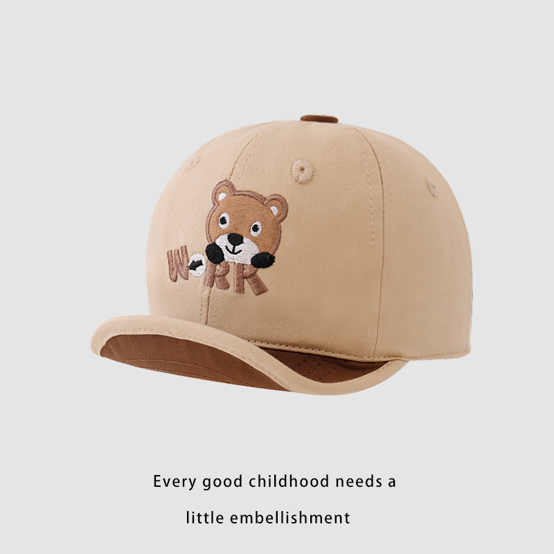 Sombreros infantiles primavera y otoño sombreros de béisbol para niños 2024 nuevo sombrero de boca de pato para niños sombreros de sol otoño y invierno