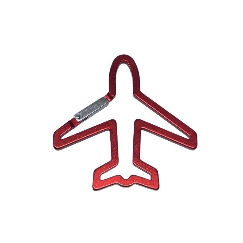 アルミ合金特殊形状航空機型カラビナ屋外登山カラビナバックパックフックペンダントキーホルダーポータブル|undefined