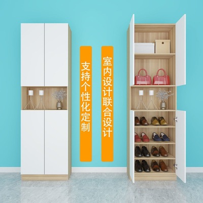 Shoe cabinet vertical cabinet size multi-function multi-storey shoe rack Doorway household Entrance cabinet The door introduction