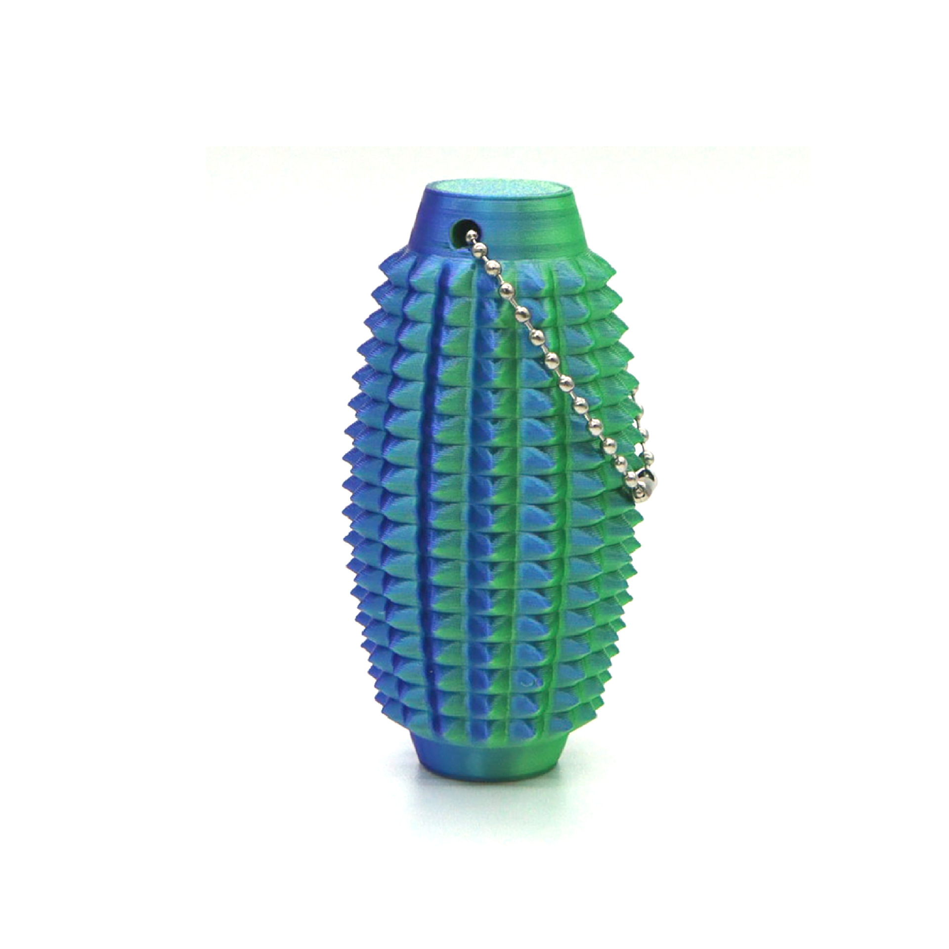 뚱뚱한 손 감압 마사지기 - 열쇠고리/청록색 그라데이션 포함