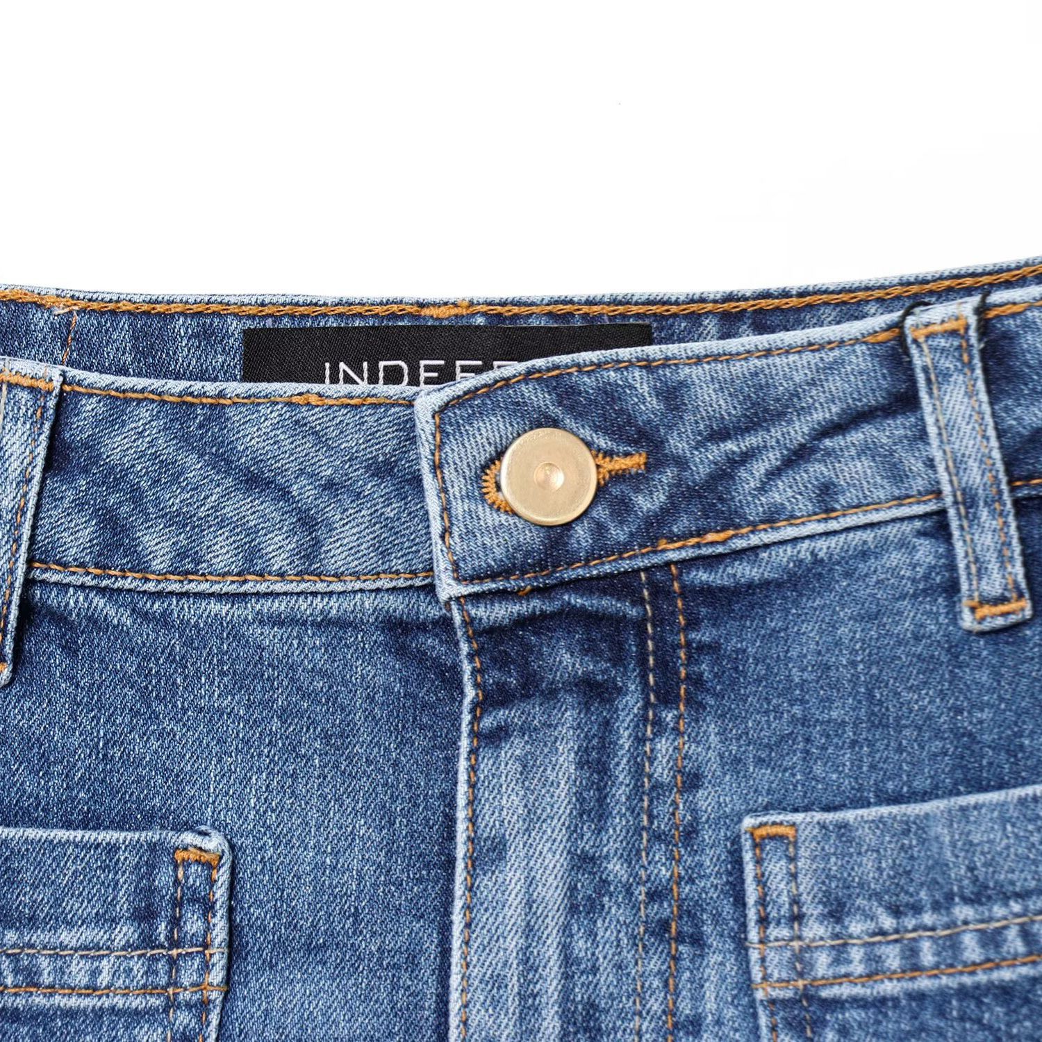 Women's Clothing High-Waisted Straight Leg Jeans Women's Style Summer Patch Pockets For Formal & Casual For Women_ecoleips.com