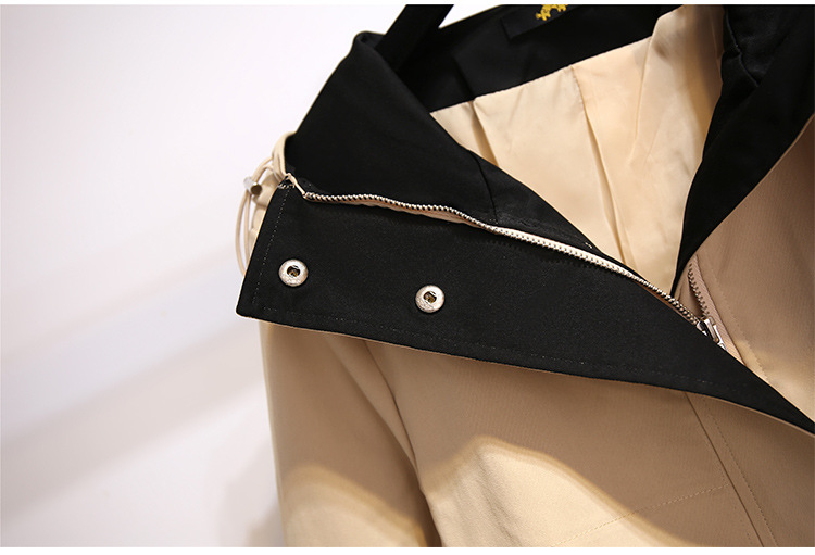 Women's Clothing Large Size Hooded Windbreaker For Women Long Autumn New Loose Slim Temperament Casual Versatile Jacket_voghion.com