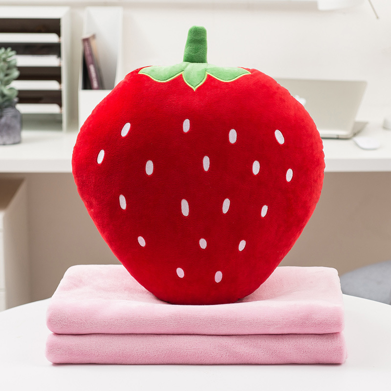 Almohada edredón Almohada de doble uso Manta plegable Cojín interior del coche Almohada Aire acondicionado dos en uno Oficina Siesta