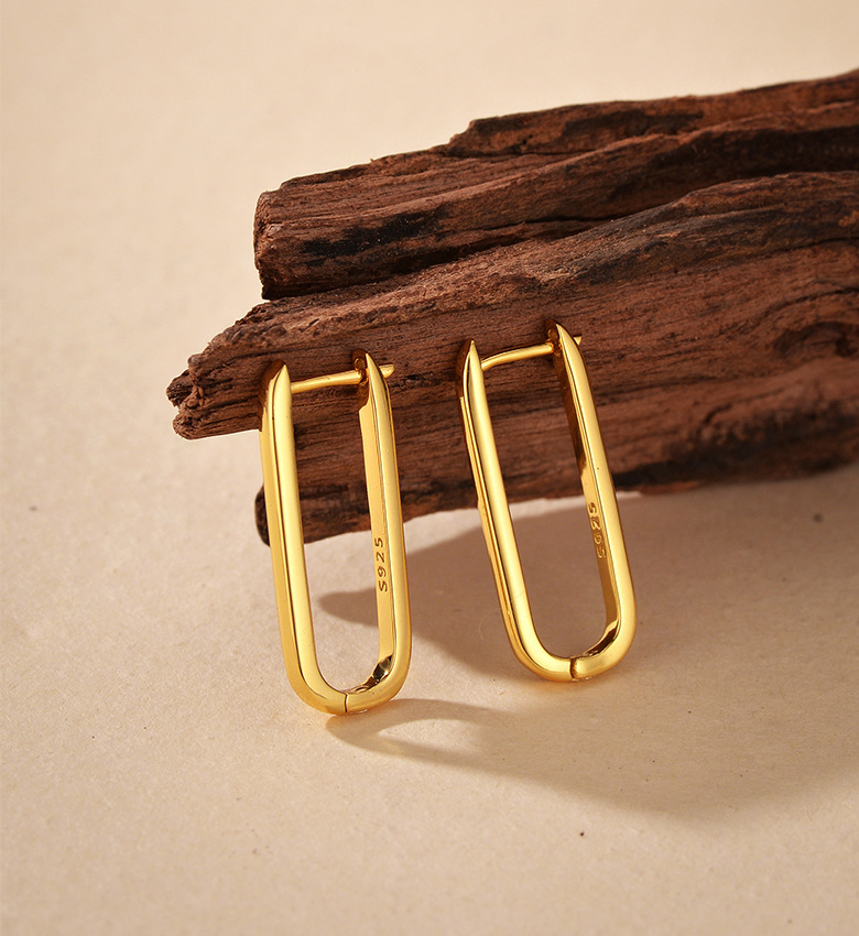 925 Sterling Silver Ear Needle Material 1 Pair 925 Sterling Silver 925 Sterling Silver Earrings U Shape Earrings