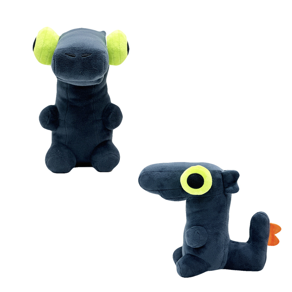 Rajat ylittävä uusi tuote Tanssiva lohikäärme pehmo Tanssiva lohikäärme hampaaton harmaa isosilmäinen pehmolelu nukke_voghion.com