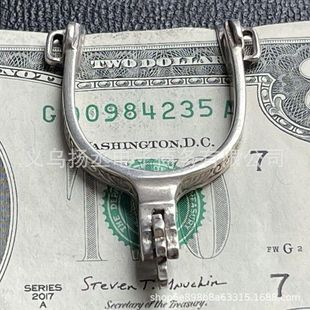 �羳��Ʒ VINTAGE WESTERN SPUR SILVER MONEY CLIP�R�̽����X�A