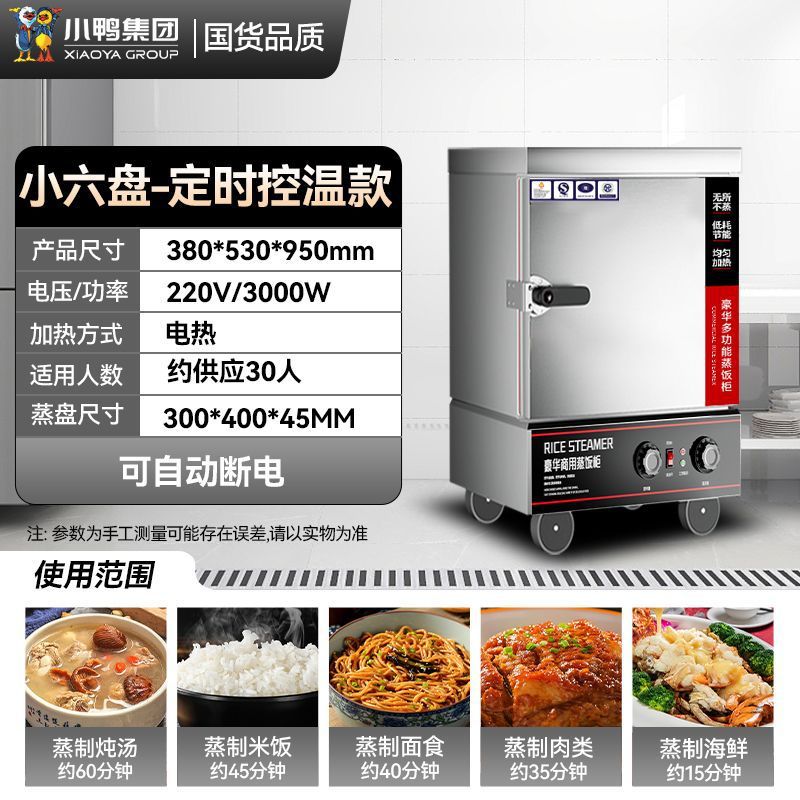 Cabina de vapor de arroz de pato, vapor eléctrico comercial, vapor de arroz de gas, vapor de arroz de ahorro de energía, vapor de arroz de doble puerta, vapor de gas image 7