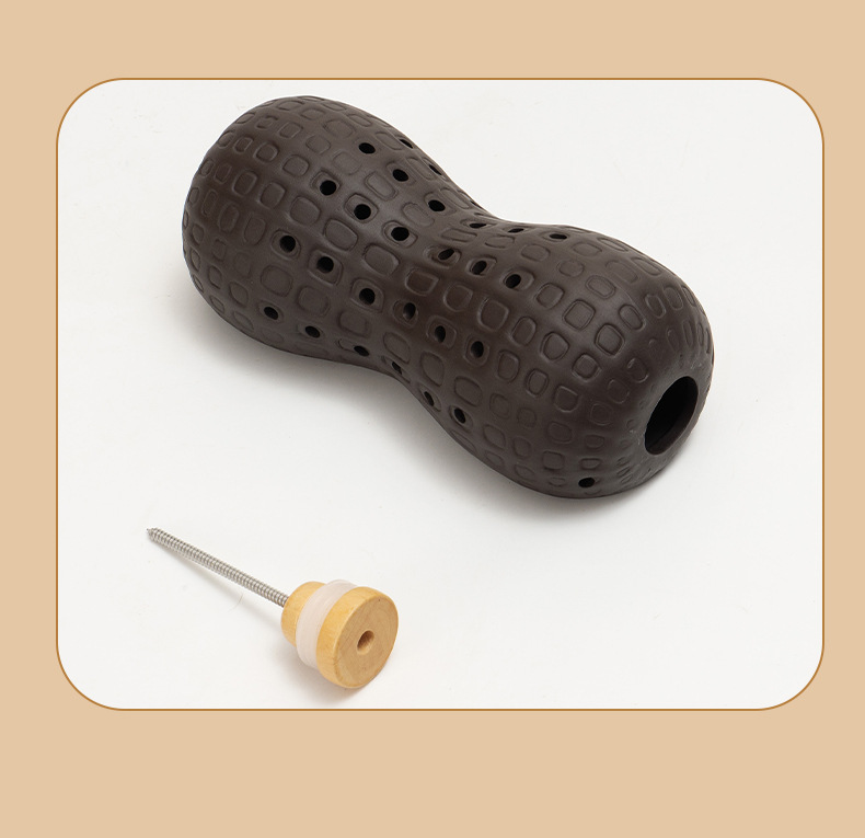 Zisha Ceramic Neck Pillow Moxibustion Set with Mugworm Sticks for Neck Shoulder and Waist Warm Care in use