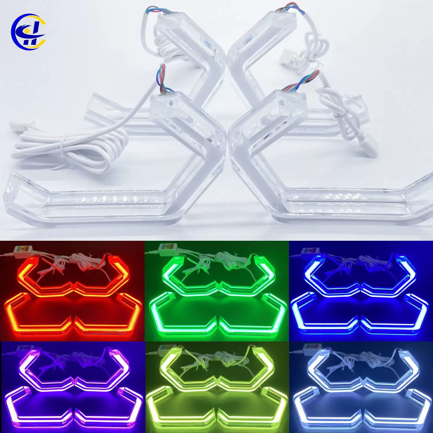 跨境 led汽车日行灯 RGB水晶天使眼 适配于M3 M4 E90 E92 F30