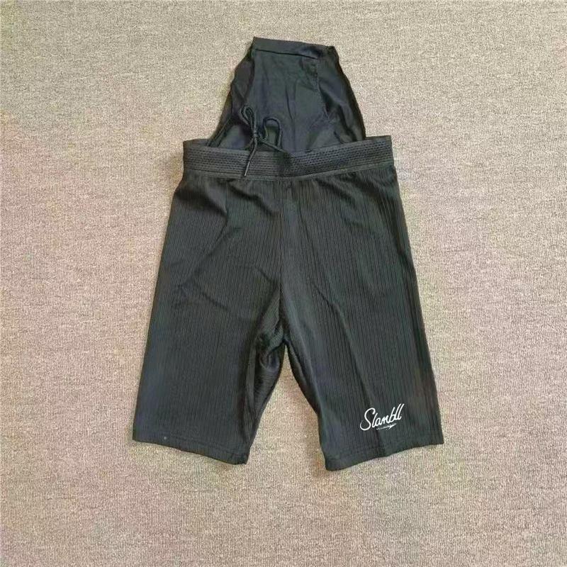 Slambll Outdoor Elastic Ribbed Men's 3/4 Tight Pants with Lining for Professional Athletics Running Marathon Shorts Slambll Outdoor Elastic Ribbed Men's 3/4 Tight Pants with Lining for Professional Athletics Running Marathon Shorts