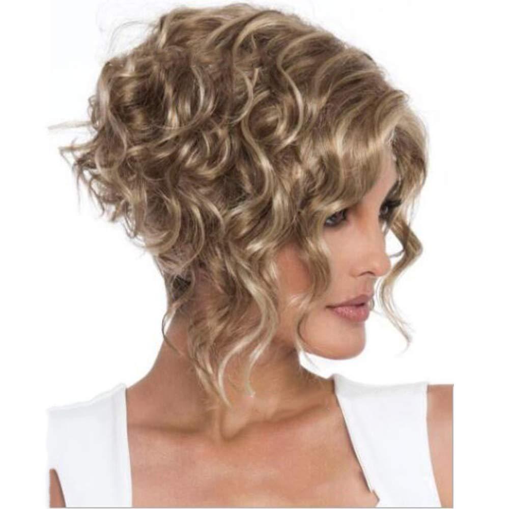 Women's Casual Elegant Holiday Weekend High Temperature Wire Long Bangs Short Curly Hair Wigs display picture 3