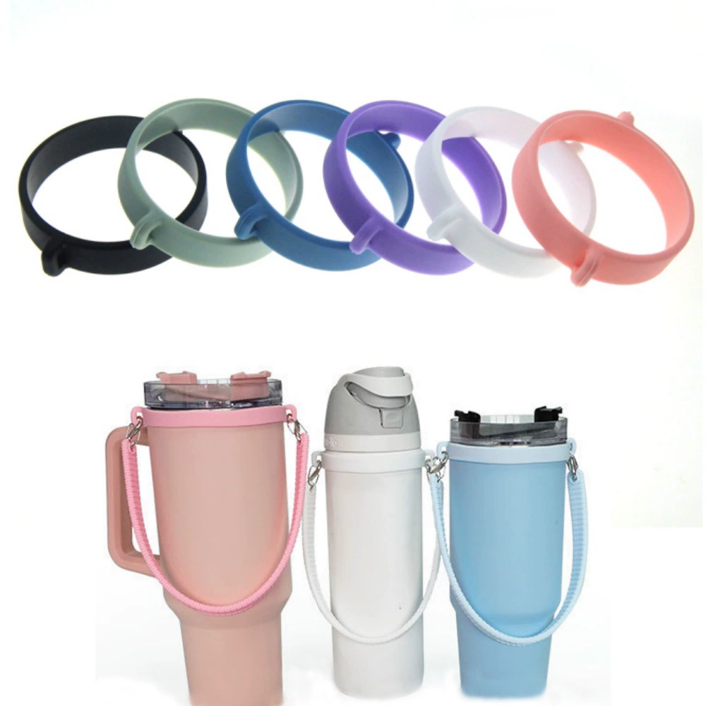 Кольцо для бутылки с водой, подвесное экологически чистое кольцо для термоса, силиконовое кольцо для чашки с водой, подвесное кольцо для веревки, пряжка для бутылки с водой, портативный для занятий спортом на открытом воздухе