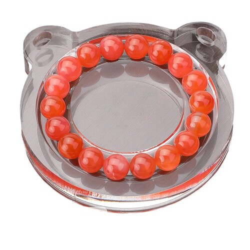 Jewelry Tray Acrylic DIY Transparent Crystal Bead Design Tray Intuitive Display Finished Product Stand Bead Necklace