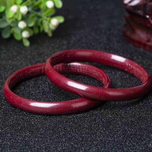 Raw mineral cinnabar bracelet with high content of purple gold sand Prajna Paramita Heart Sutra bracelet for women's birth year cinnabar bracelet