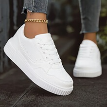 K 35667 Thick Sole Couple Shoes Breathable Skateboard