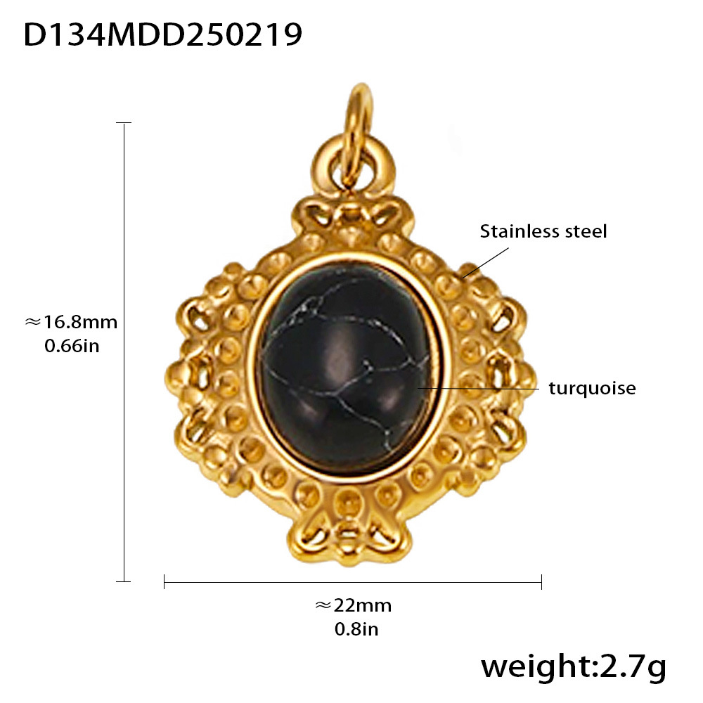 Moda misteriosa OL estilo personalidad colgante de acero inoxidable 18k oro real transfronterizo solo para los fabricantes de bombas europeas y americanas al por mayor