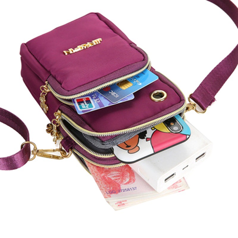 2024 nuevo teléfono móvil bolsa crossbody bolso de las mujeres moda mamá mini monedero vertical Halter hombro mochila brazo bolsa