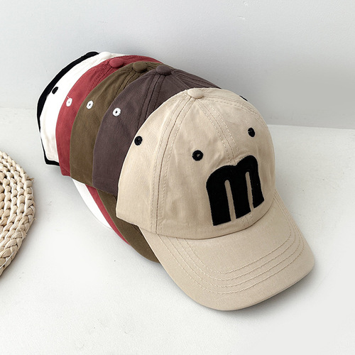 PS2225 children's hat spring and autumn baseball cap Korean version baby trendy boys and girls thin sun protection children's sunshade