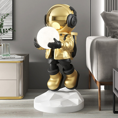 [Chameleon night light]Astronaut to ground Decoration a living room decorate TV cabinet Astronaut Home Furnishing Jewelry gift