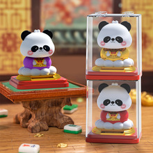 创意新款可爱卡通熊猫招财开运点头摆件家居办公桌面装饰品批发厂