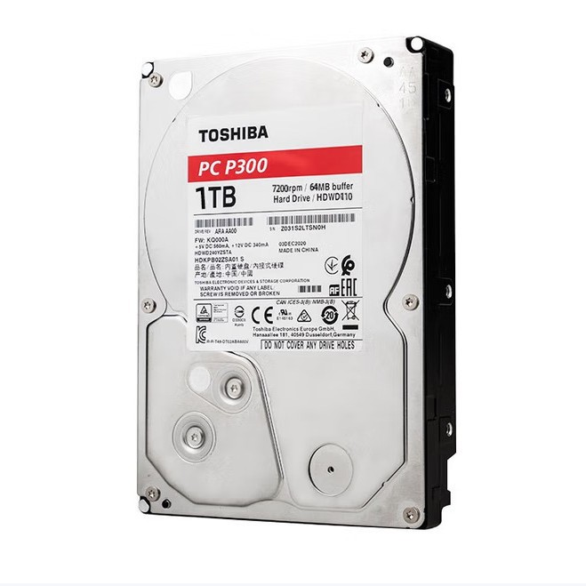 Suitable for Toshiba P300 Hdwd110 1Tb Desktop Hard Drive 7200转 Sata3 Red Disk 1Tb 3.5inch