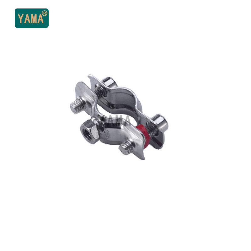 M8螺母管支架304不锈钢M8膨胀螺丝固定4分水管管托燃气螺纹可调节