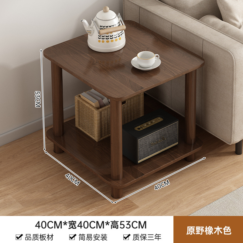 Mesa de té estante multifuncional sofá sala de estar al lado de la mesa de té escritorio dormitorio almacenamiento al lado de la cama simple mesilla de cabecera