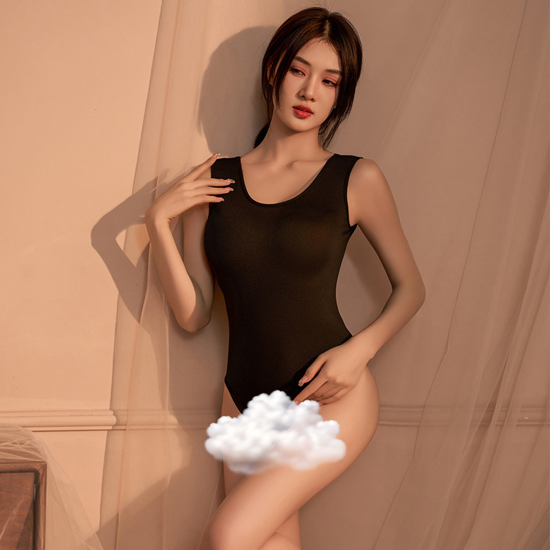Traje de ropa interior sexy de agua muerta Super transparente ropa de pelo medias SM sexy mono abierto caliente