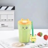 Handheld cartoon children's coffee cute glass stainless steel with glass