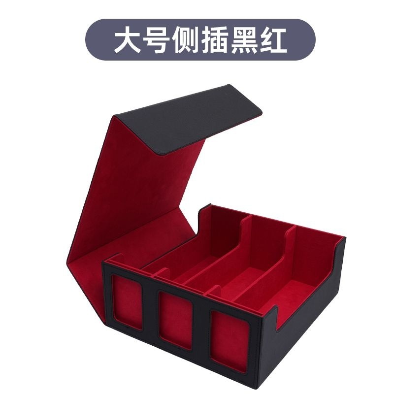 卡牌收纳盒三排卡盒游戏王宝可梦海贼王开窗展示球星卡游戏卡盒|undefined