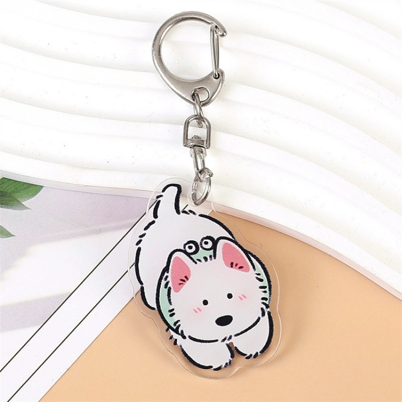 "(Cross-border trading), acrylic keychain, cartoon school bag, pendant"